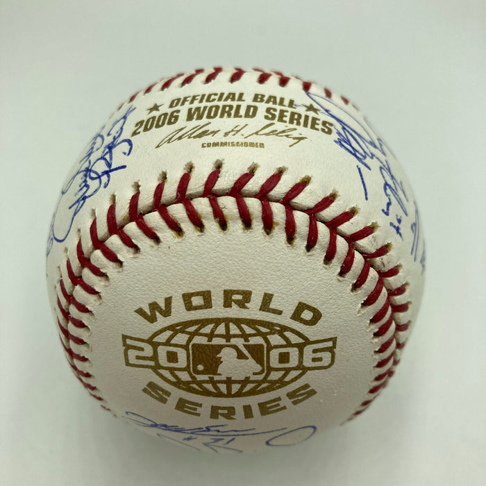 Stunning 2006 St. Louis Cardinals World Series Champs Team Signed Baseball PSA