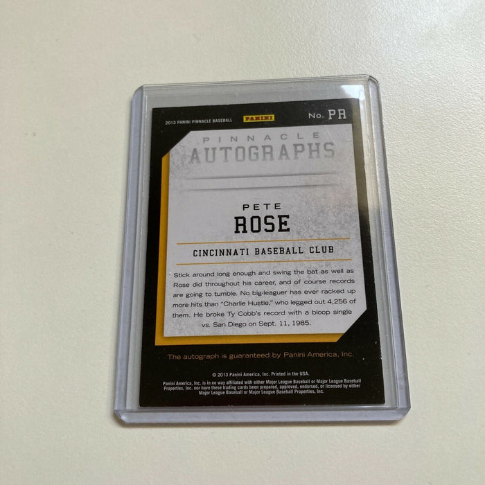 2013 Pinnacle Panini Pete Rose Auto #25/25 Signed Baseball Card