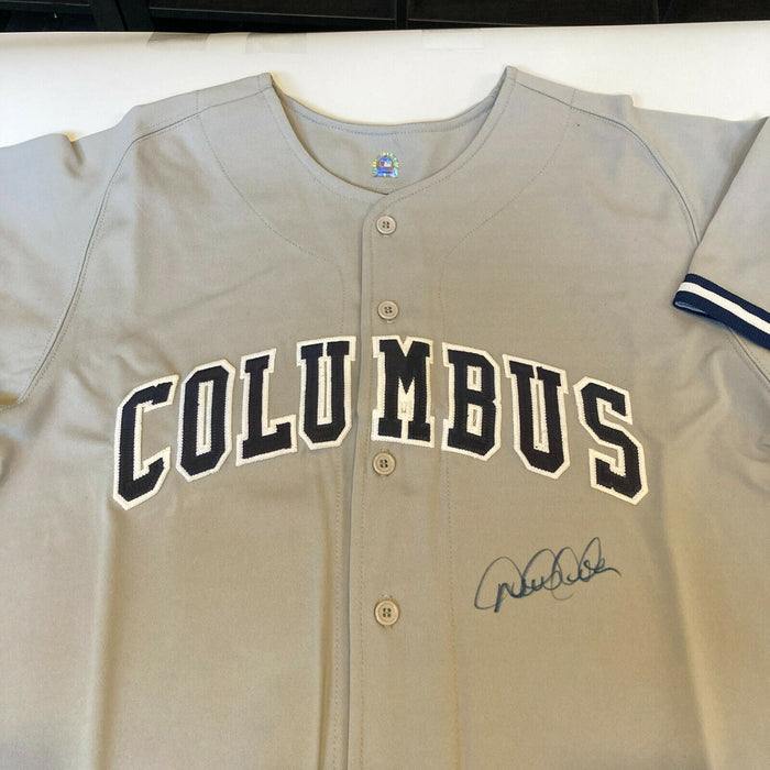 Derek Jeter Signed Columbus Clippers Yankees Minor League Game Model Jersey MLB