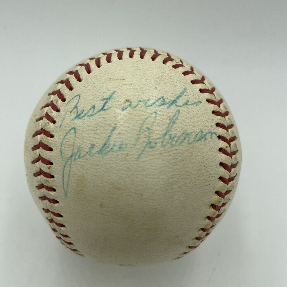 Beautiful Jackie Robinson Single Signed Baseball PSA DNA COA