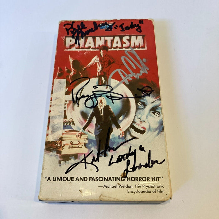 Reggie Bannister Cast Signed  Phantasm Vintage VHS Movie JSA COA