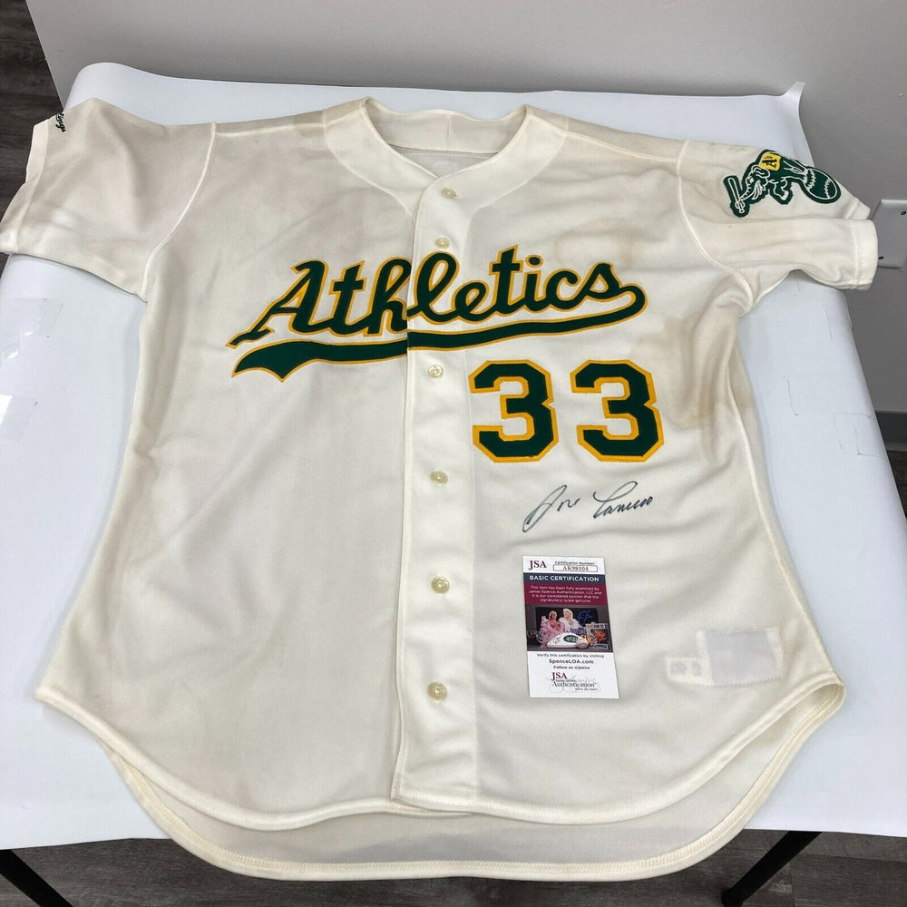 Jose Canseco Signed 1990 Authentic Game Issued Oakland A's Jersey Phil Wood COA