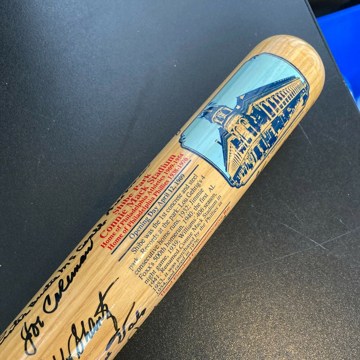 Rare Philadelphia Athletics A's Legends Bat With 40 Signatures JSA COA