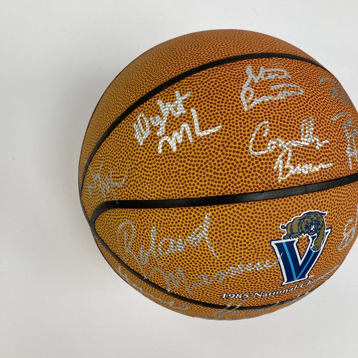 1984-1985 Villanova Wildcats NCAA National Champs Team Signed Basketball JSA COA