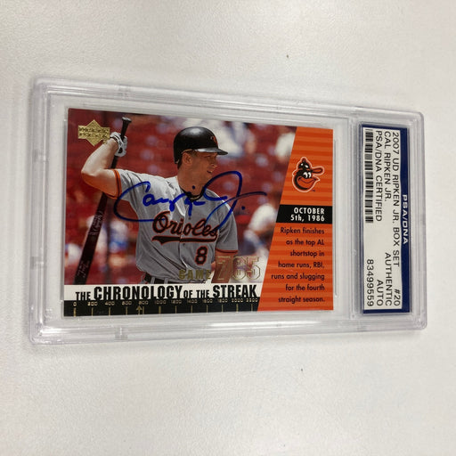 2007 Upper Deck Cal Ripken Jr. Signed Baseball Card Auto PSA DNA