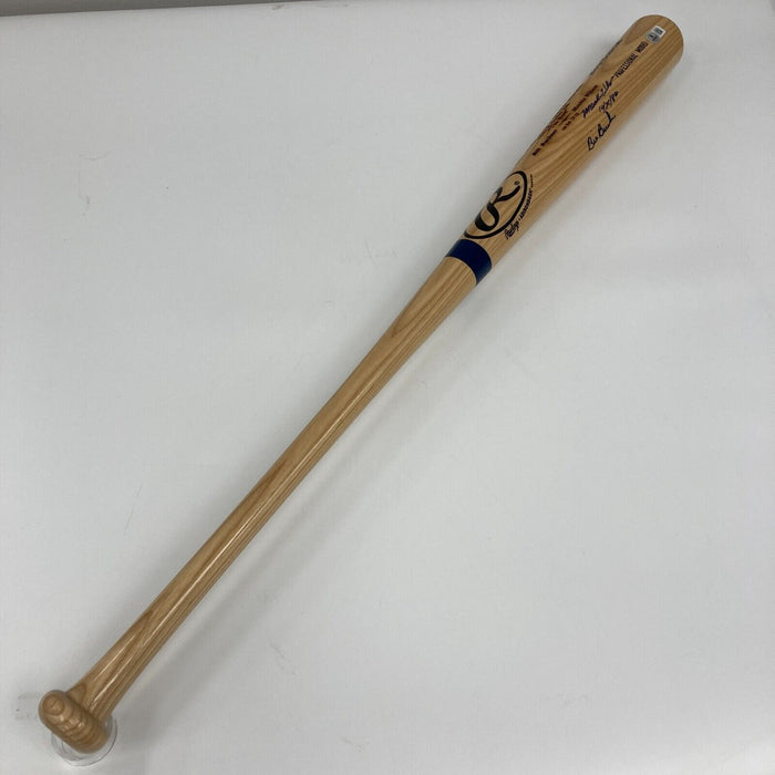 Mookie Wilson & Bill Buckner Signed 1986 World Series Commemorative Bat Beckett