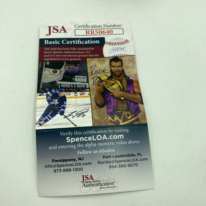 Warren Spahn Playing Days Signed 1950's American League Baseball JSA COA