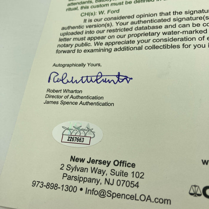 1953 New York Yankees World Series Champs Team Signed Baseball Mickey Mantle JSA