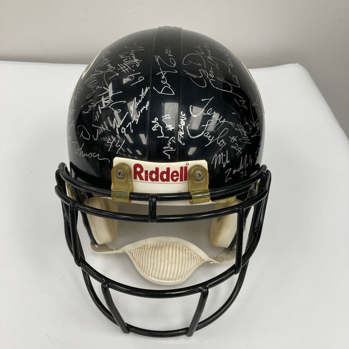 1995 Atlanta Falcons Team Signed Eric Metcalf Game Used Helmet JSA COA
