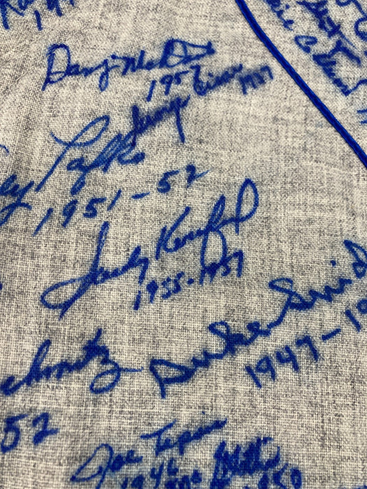 The Finest Brooklyn Dodgers Multi Signed Jersey 98 Sigs! Sandy Koufax JSA COA