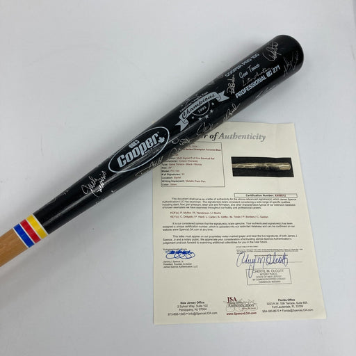 1993 Toronto Blue Jays World Series Champs Team Signed Baseball Bat JSA COA