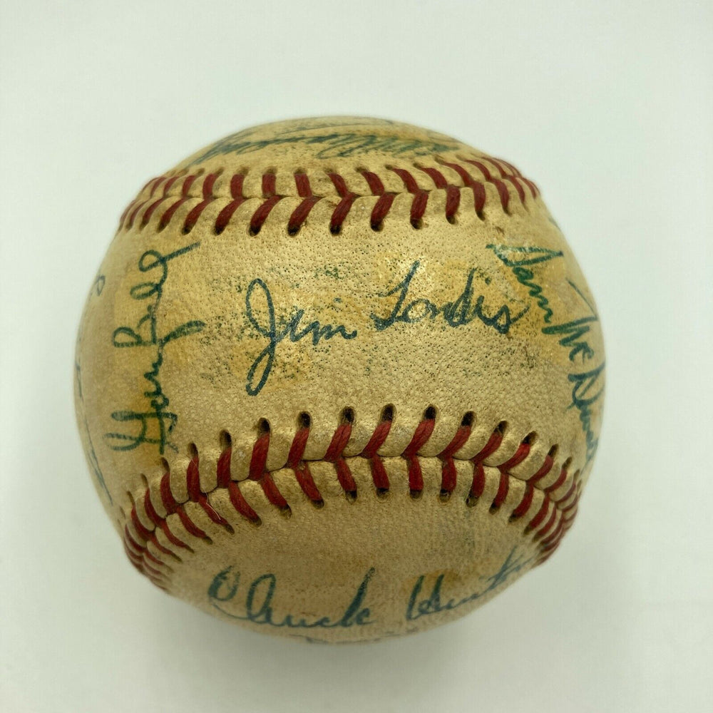 1966 Cleveland Indians Team Signed Official American League Baseball