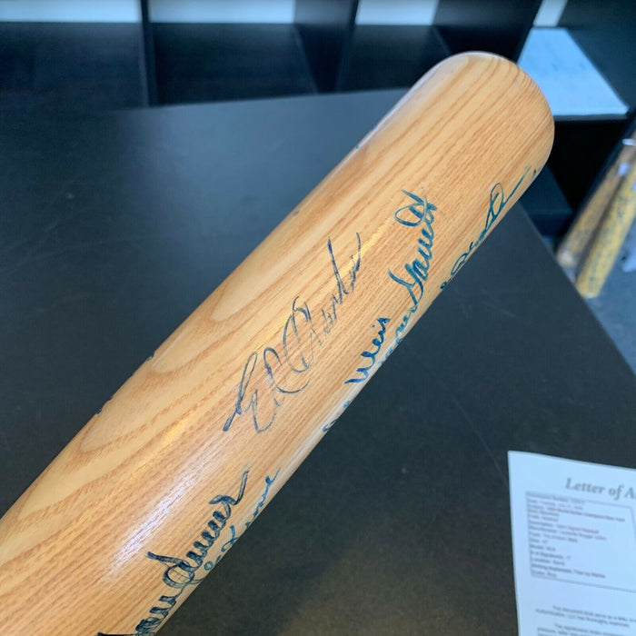 1969 New York Mets World Series Champs Team Signed Bat Nolan Ryan Tom Seaver JSA