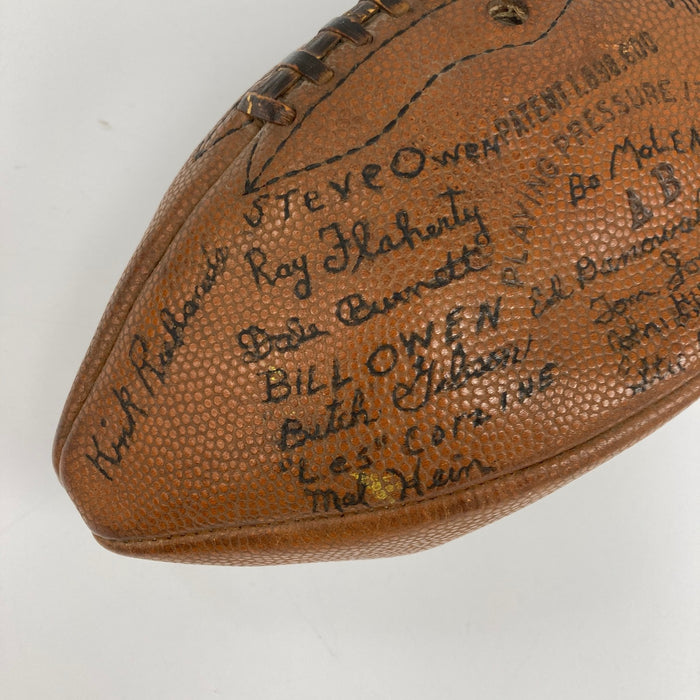 1934 New York Giants NFL Champs Team Signed Football PSA DNA COA