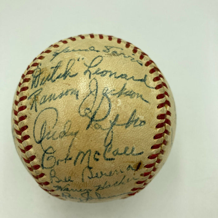 1950 Chicago Cubs Team Signed Official National League Frick Baseball