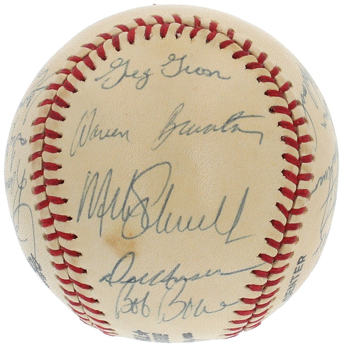 1980 Philadelphia Phillies World Series Champs Team Signed Baseball JSA COA