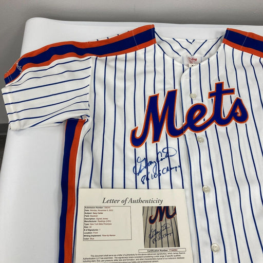 Gary Carter "1986 W.S. Champs" Signed New York Mets Rawlings Jersey JSA COA