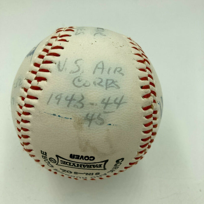 Whitey Whitehead Single Signed STAT Baseball JSA COA 1934 St. Louis Cardinals