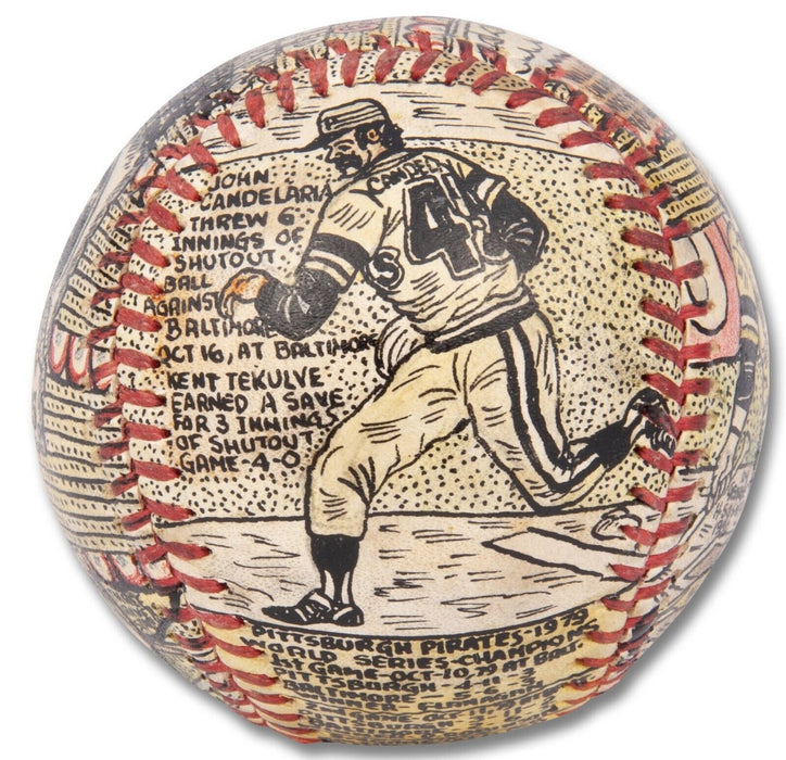 Stunning 1979 Pittsburgh Pirates World Series Champs George Sosnak Art Baseball