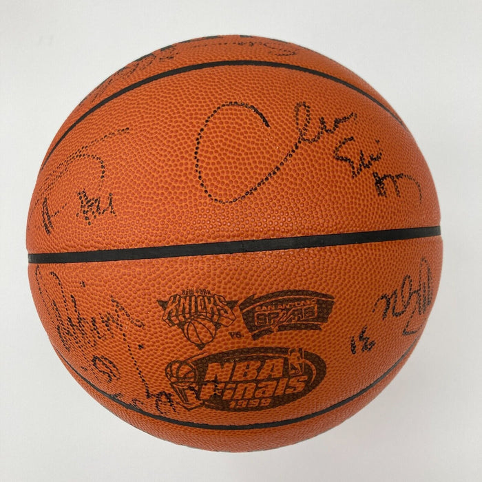 1999 San Antonio Spurs NBA Champs Team Signed Finals Basketball Tim Duncan JSA