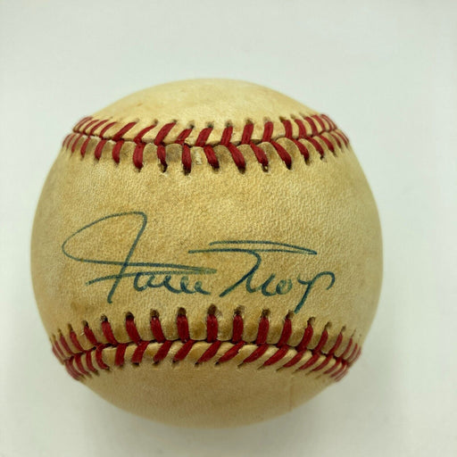 Willie Mays Signed Vintage National League Feeney Baseball With JSA COA