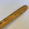 1990 New York Yankees Team Signed Baseball Bat Don Mattingly JSA COA