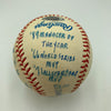 Frank Robinson Signed Heavily Inscribed Career STAT Baseball Reggie Jackson COA