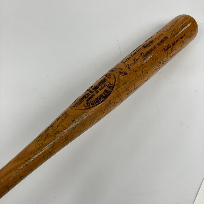 Mickey Mantle Ted Williams Willie Mays 58 Sigs Hall Of Fame Multi Signed Bat BAS