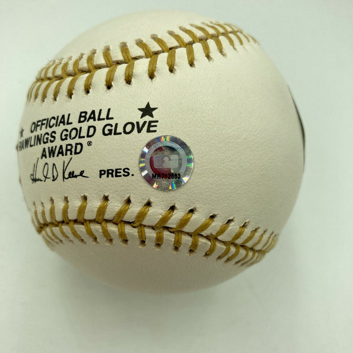 Stunning Derek Jeter Signed Official Gold Glove Baseball JSA COA Graded MINT 9