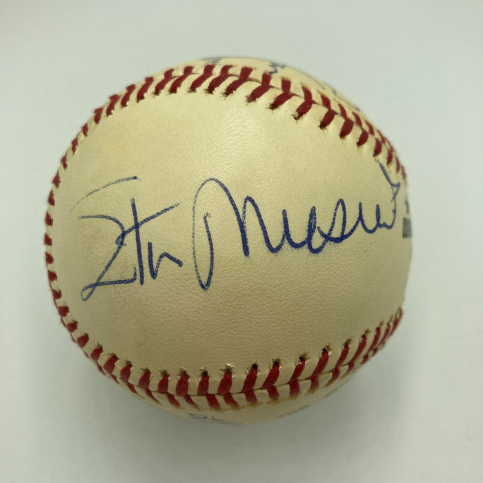 1970's HOF Multi Signed Baseball Lloyd Waner Stan Musial Ernie Banks JSA