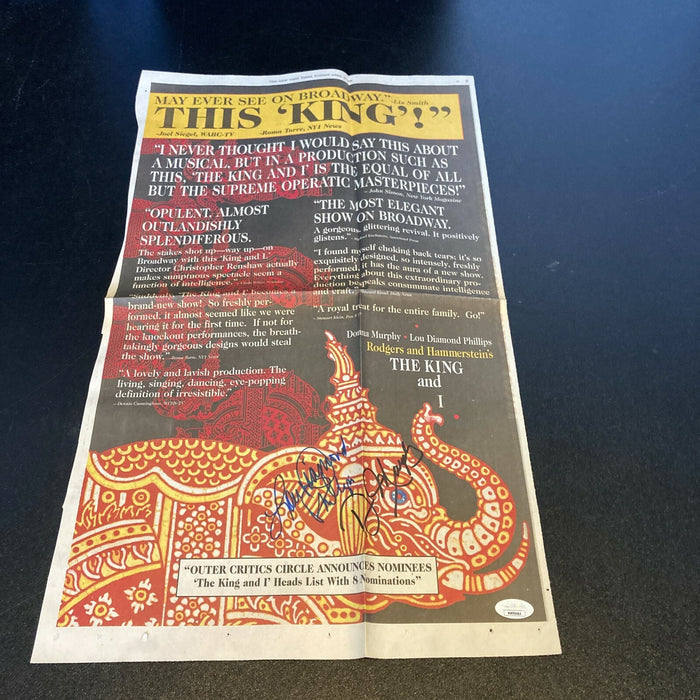 Lou Diamond Phillips & Donna Murphy Signed Photo With JSA COA