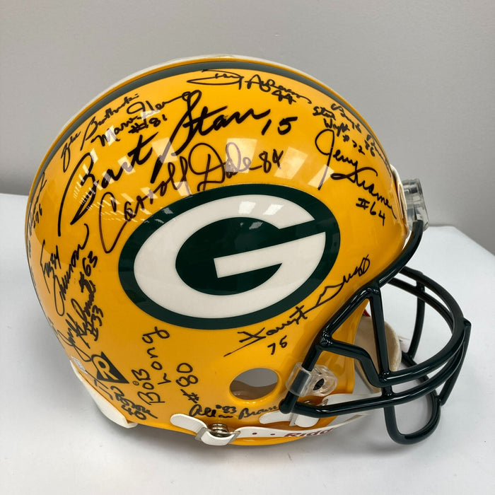 1966 Green Bay Packers Super Bowl 1 Champs Team Signed Authentic Helmet JSA COA