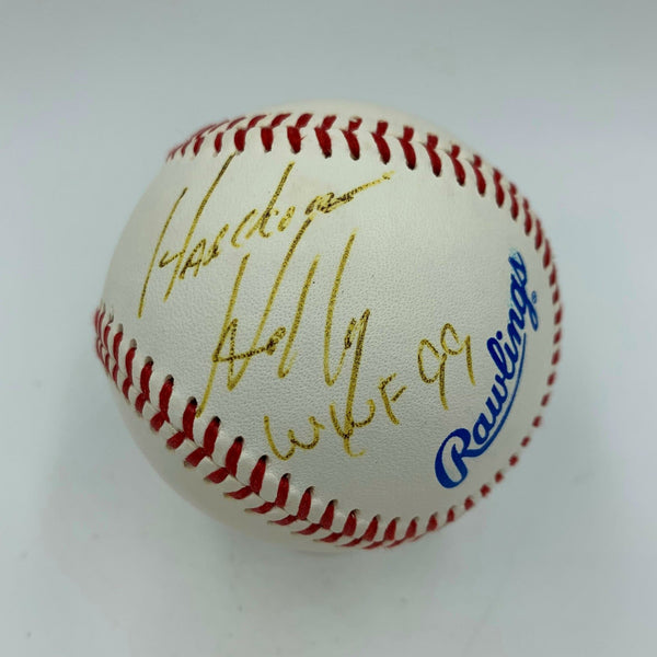 Hardcore Holly Single Signed Autographed Baseball WWE Wrestling With JSA COA