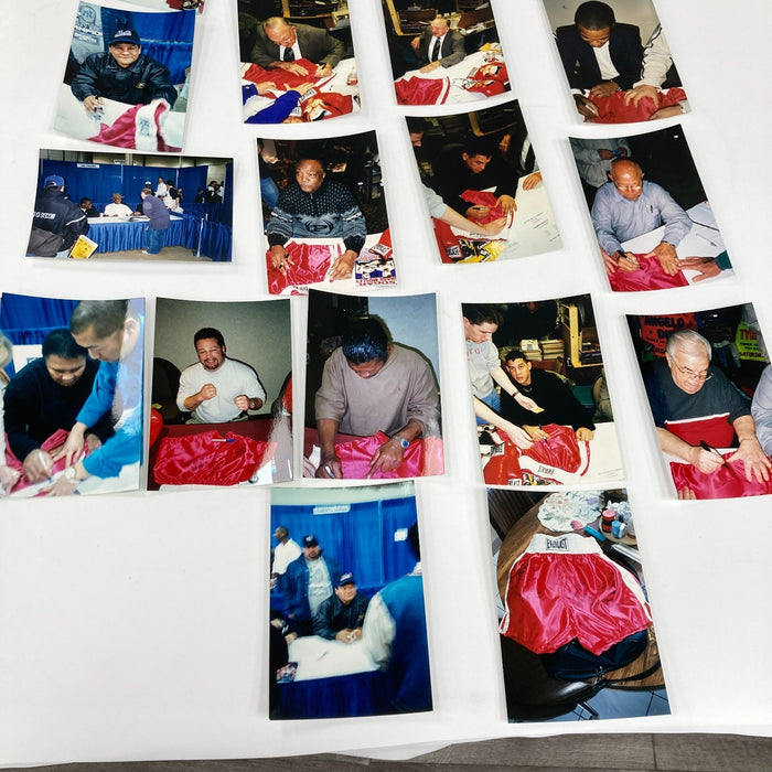 Muhammad Ali Boxing Legends Multi Signed  Everlast Trunks 26 Sigs Beckett COA