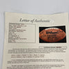 Johnny Unitas Len Dawson Quarterback Legends Signed Football JSA COA
