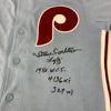 Steve Carlton Signed Heavily Inscribed STATS Philadelphia Phillies Jersey