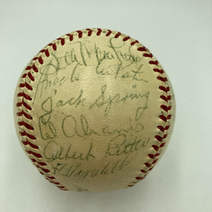 Satchel Paige Sweet Spot 1956 Miami Marlins Team Signed Baseball Beckett COA