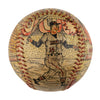 Beautiful Luke Appling Hand Painted George Sosnak Folk Art Signed Baseball