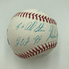 Beautiful Nolan Ryan Signed Heavily Inscribed Career STAT Baseball JSA COA