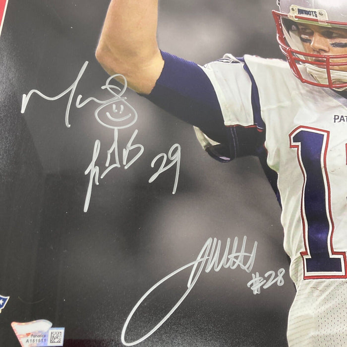 2018 New England Patriots Super Bowl Champs Team Signed Photo Tom Brady Fanatics