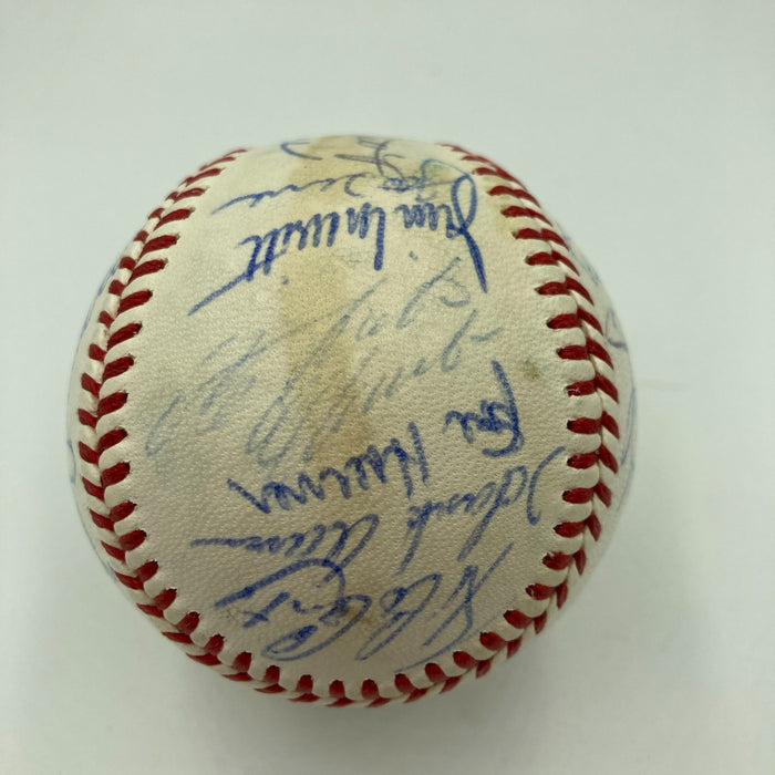 1970 All Star Game Team Signed Baseball Roberto Clemente Willie Mays Beckett COA