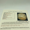 Babe Ruth, Mickey Mantle, Joe Dimaggio & Roger Maris Signed Baseball JSA COA
