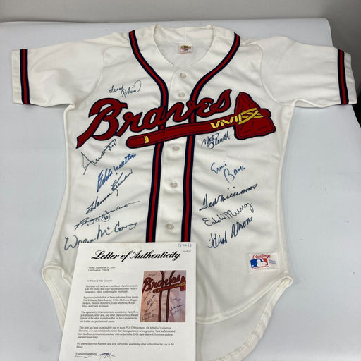 500 Home Run Club Signed Jersey Ted Williams Willie Mays Hank Aaron PSA DNA COA