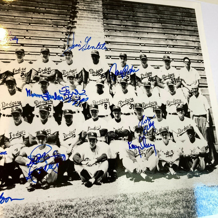 1958 Brooklyn Dodgers Team Signed Autographed Photo With COA