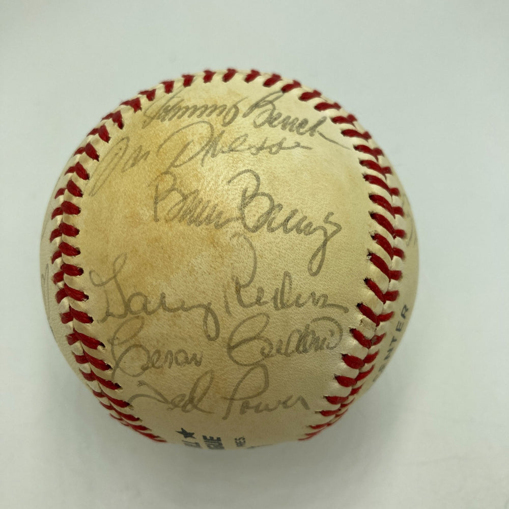 1981 Cincinnati Reds Team Signed Official National League Baseball Johnny Bench