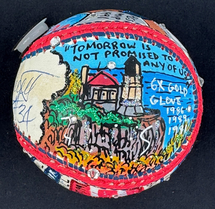 Kirby Puckett Signed Charles Fazzino Hand Painted Pop Art Baseball JSA COA 1/1