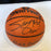 Wilt Chamberlain Bill Russell HOF Legendary Centers Signed Basketball JSA COA