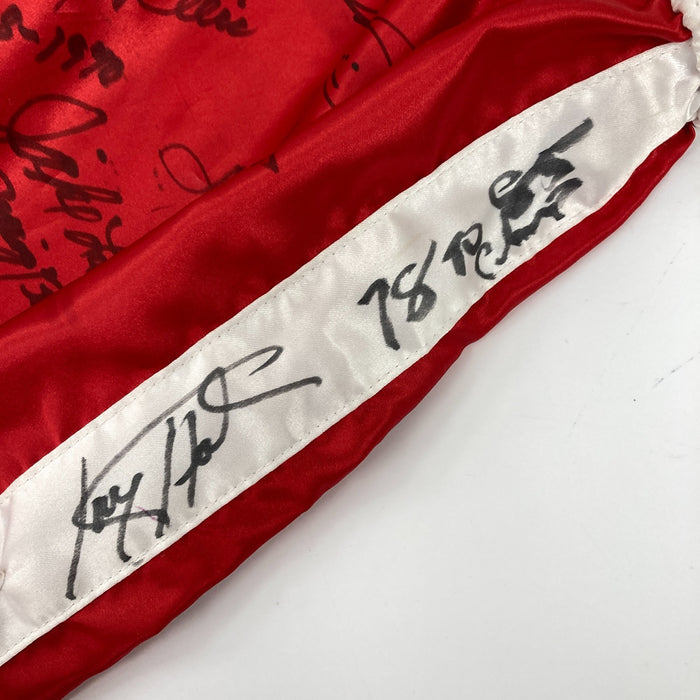 Muhammad Ali Boxing Legends Multi Signed  Everlast Trunks 26 Sigs Beckett COA