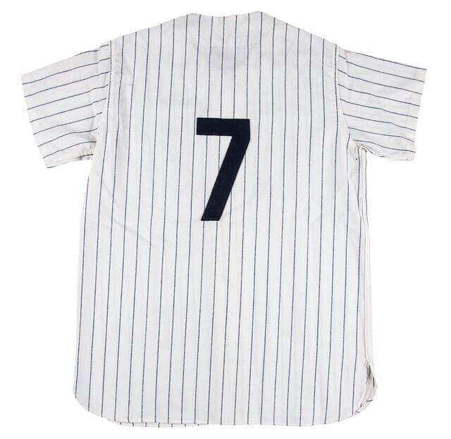 Mickey Mantle Signed 1951 New York Yankees Rookie Game Model Jersey JSA COA