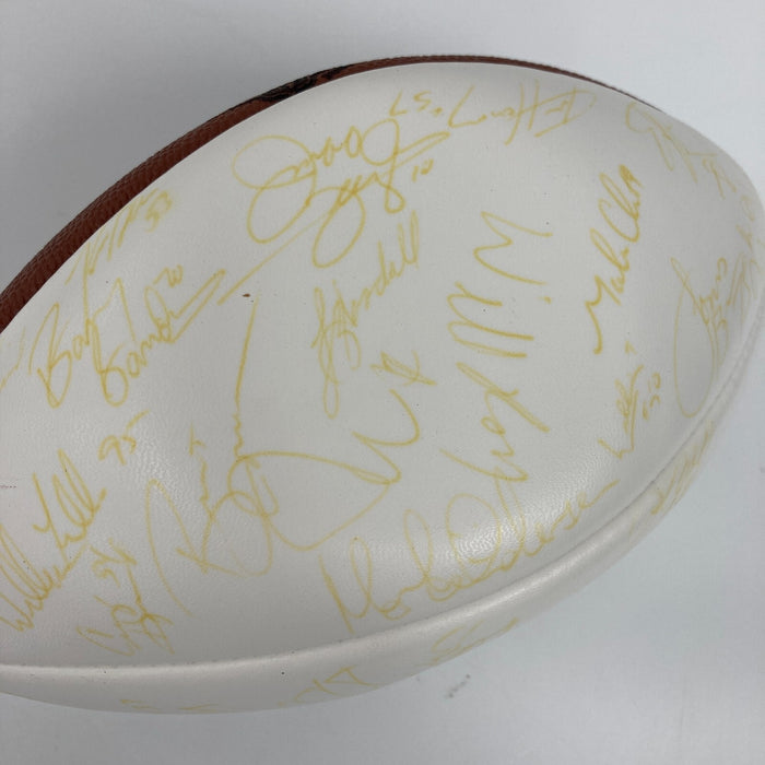 1996 Pro Bowl Team Signed Football 50 Sigs Reggie White Barry Sanders Favre